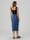 Vero Moda Veri High Rise Denim Skirt - Medium Blue Denim
