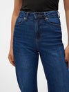 Vero Moda Tessa High Rise Wide Jeans - Dark Blue Denim