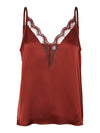 Vero Moda Mosia Singlet Lace Top - Fired Brick