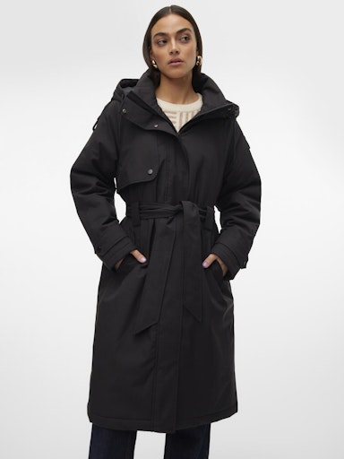 Vero Moda Jane Long Coat Long Coat - Black