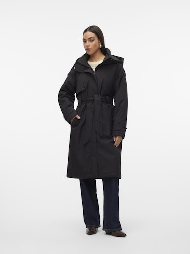 Vero Moda Jane Long Coat Long Coat - Black