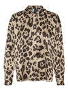 Vero Moda Merle Long Sleeve Loose Shirt - Silver Mink