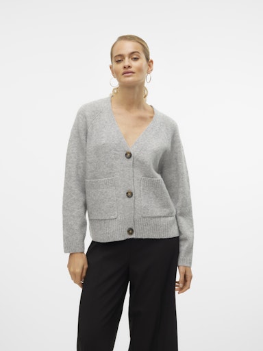 Vero Moda Boom Long Sleeve V Neck Button Cardigan