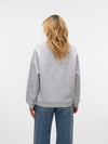 Vero Moda Karol Long Sleeve Sweat Top - super light grey melange