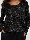 Vero Moda Leilani New Long Sleeve V Neck Pullover - Black