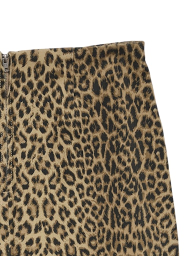 Vero Moda Nelly High Rise Short Skirt - Silver Mink Leopard