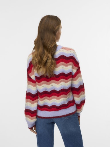 Vero Moda Doja Long Sleeve O-Neck Pullover - Baby Lavender