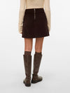 Vero Moda Kata High Rise Corduroy Short Skirt - Chocolate Torte