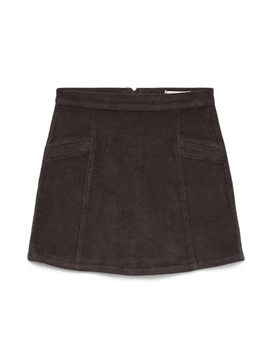 Vero Moda Kata High Rise Corduroy Short Skirt - Chocolate Torte