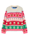 Vero Moda New Christmas Stuff Long Sleeve O Neck Pullover - Pink