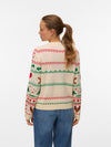 Vero Moda New Christmas Stuff Long Sleeve O Neck Pullover - Birch