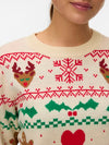 Vero Moda New Christmas Stuff Long Sleeve O Neck Pullover - Birch