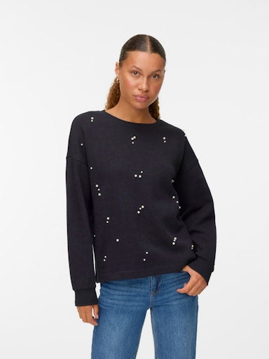 Vero Moda Fatilda Long Sleeve Sweatshirt - Black