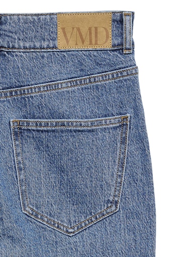 Noisy May Yolanda Wide Leg Jeans - Medium Blue Denim