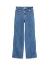 Noisy May Yolanda Wide Leg Jeans - Medium Blue Denim