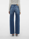 Vero Moda Tessa High Rise Wide Jeans - Medium Blue Denim