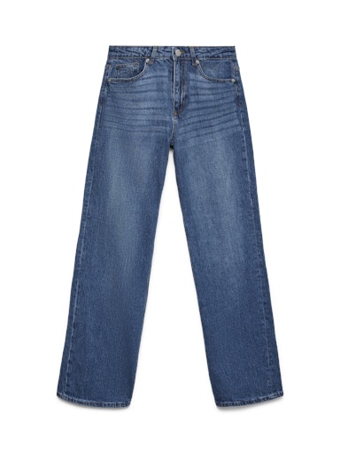 Vero Moda Tessa High Rise Wide Jeans - Medium Blue Denim