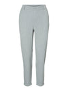 Vero Moda Maya Mid Waist Loose Solid Pant - Light Grey Melange