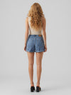 Vero Moda Zuri High Rise Loose Shorts - Medium Blue Denim
