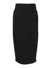 Vero Moda Peyton High Rise 7/8 Denim Skirt - Black Denim