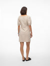 Vero Moda Mymilo 2/4 Short Button Dress - Silver Lining
