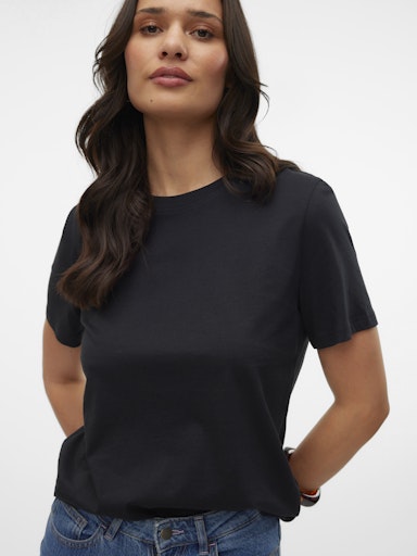 Vero Moda Paulina Short Sleeve T Shirt - Black