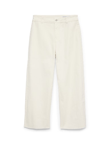 Vero Moda Wild Kayla High Rise 7/8 Wide Pant - Snow White