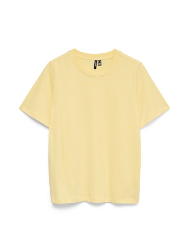 Vero Moda Paulina Short Sleeve T Shirt - Lemon Meringue
