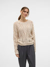 Vero Moda Plum Long Sleeve O Neck Batwing Pullover - Birch