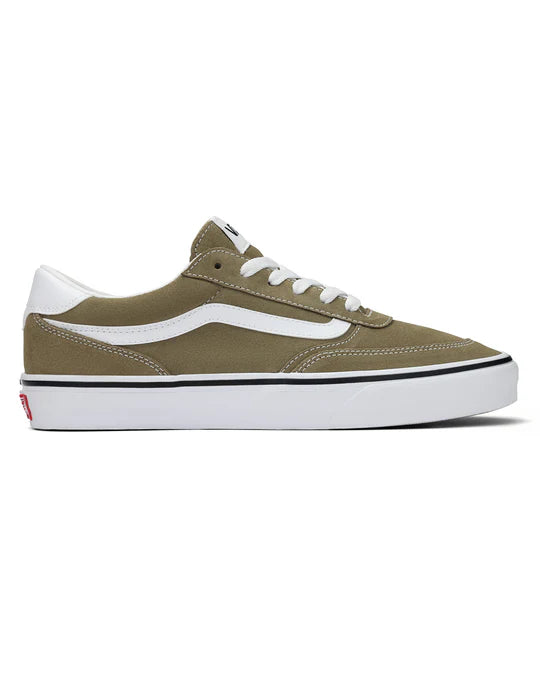 Vans Brooklyn LS Suede/Canvas Trainers - Bay Leaf