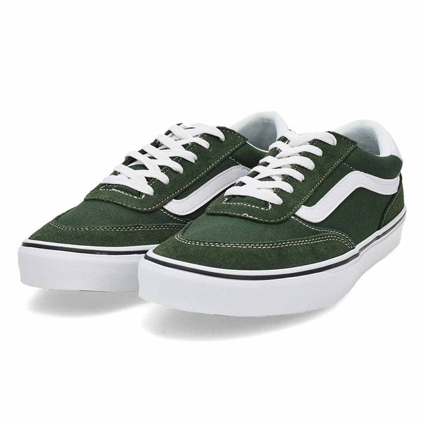 Vans Brooklyn LS Suede/Canvas Trainers - Dried Kelp