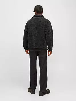 Jack & Jones Roxbury Teddy Sweat High Neck - Black