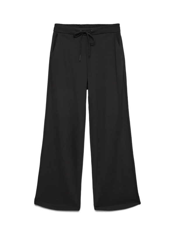 Vero Moda Eva Mid Waist Wide String Pant - Black