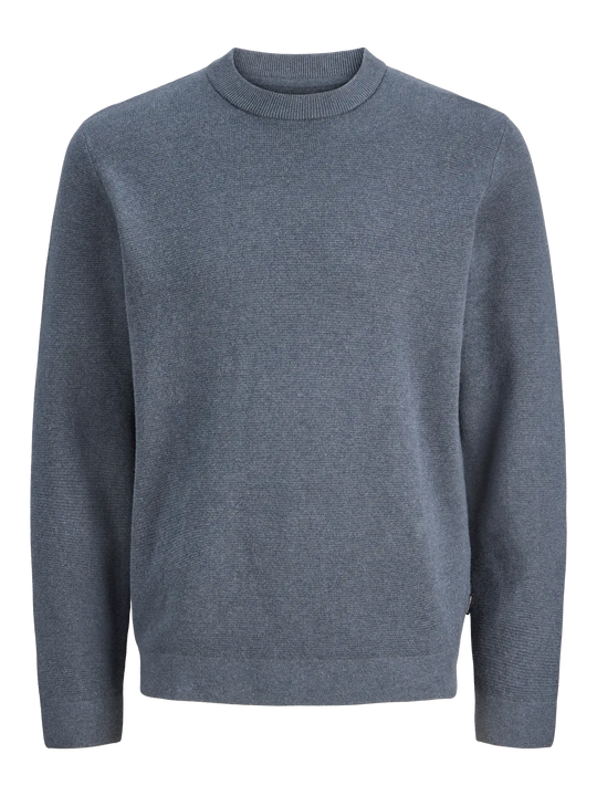 Jack & Jones Stitch Knit Crew Neck - Turbulence