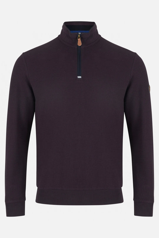 Benetti Walter 1/4 Zip - Grape