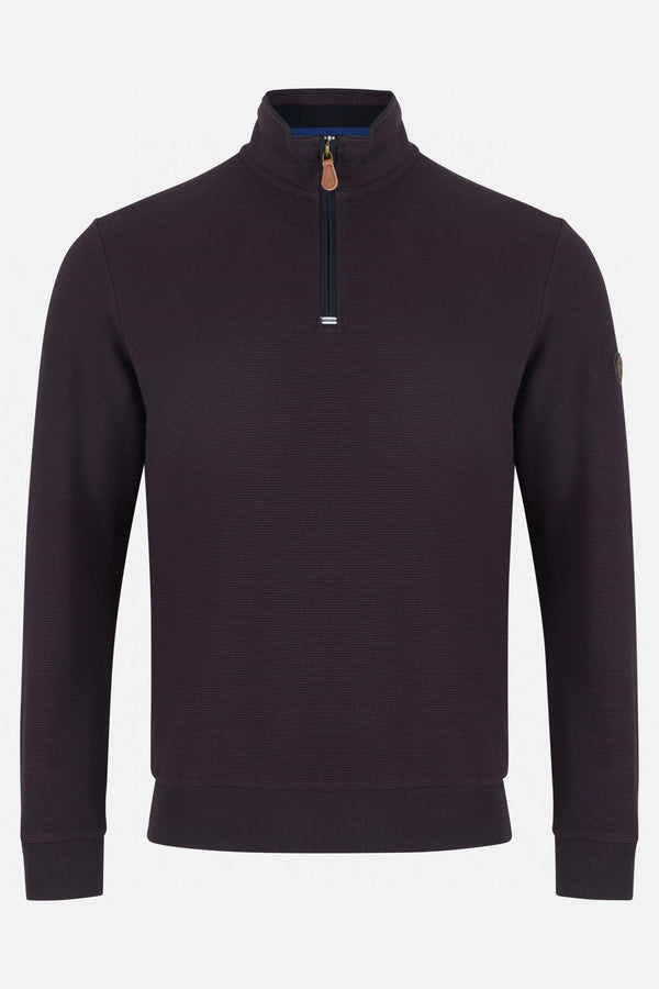 Benetti Walter 1/4 Zip - Grape