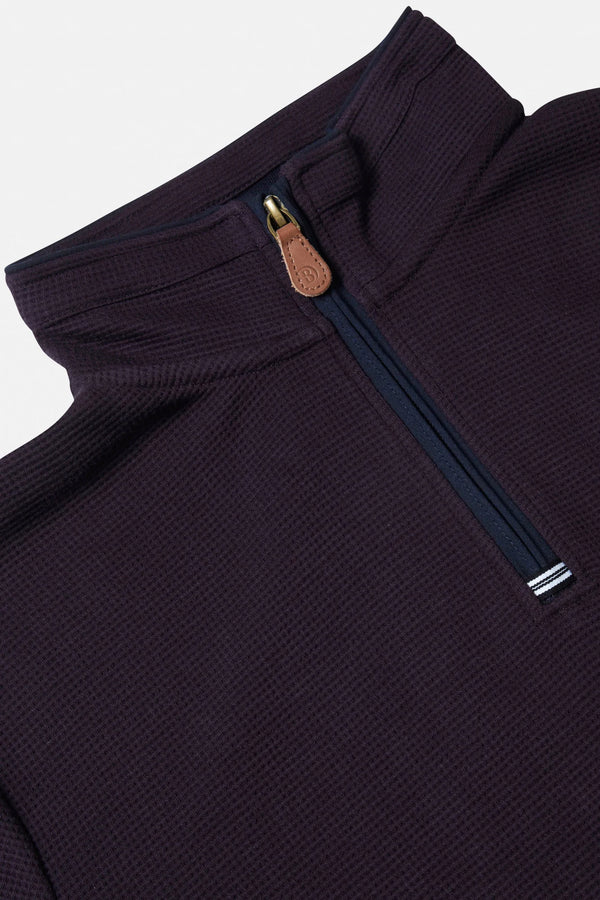 Benetti Walter 1/4 Zip - Grape