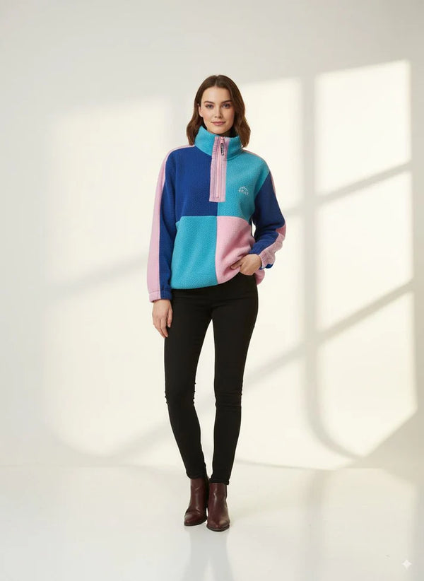 USCO Horizon Half Zip Fleece - Bubblegum Multi