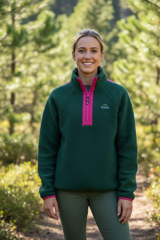 USCO Horizon Half Zip Fleece - Emerald