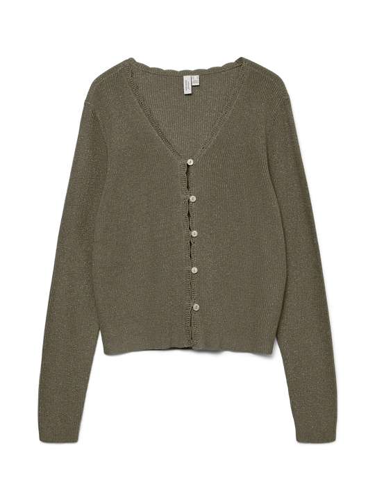Vero Moda Lexie Shine Long Sleeve V-Neck Cardigan - Katamala