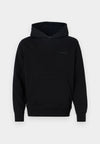 Jack & Jones Interlude Tonal Back Print Sweat Hood - Black
