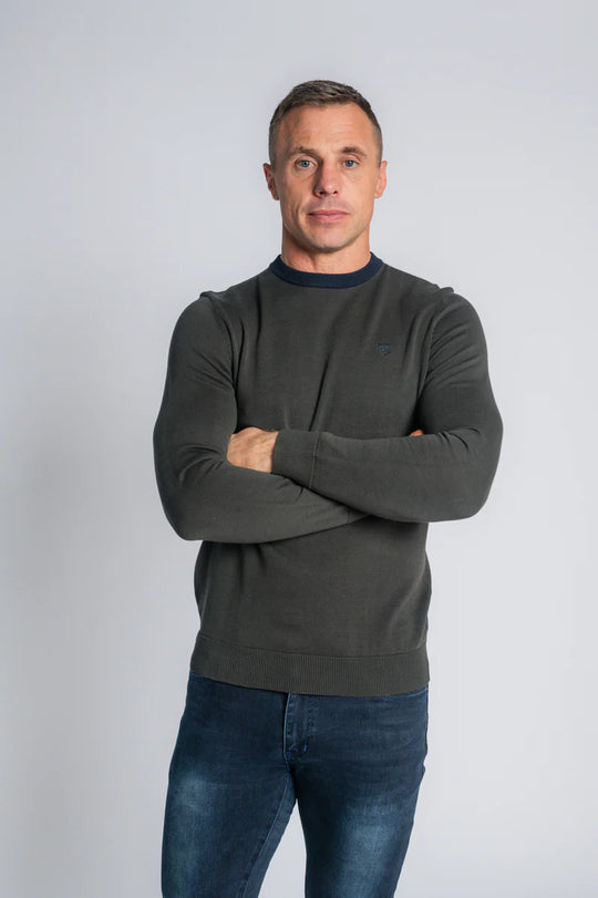 Tommy Bowe Abbotsdale Crew Neck - Noble Fir