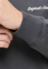 Jack & Jones Rebro Embroidered Sweat High Neck - Asphalt