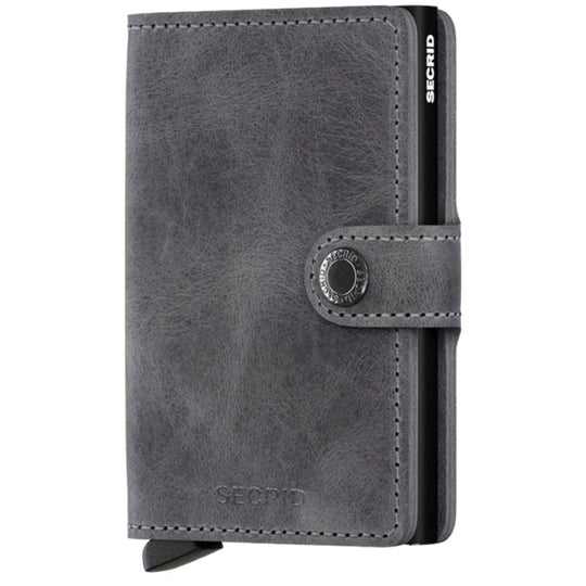 Secrid Wallet Miniwallet MV Vintage - Grey / Black
