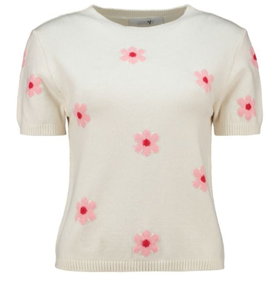Haily's Amaly Short Sleeve Top - Off White