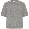 B.young Omea Rhinestone Short Sleeve - Mid Grey Melange
