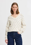 B.young Miran Dot Jumper - Birch Melange