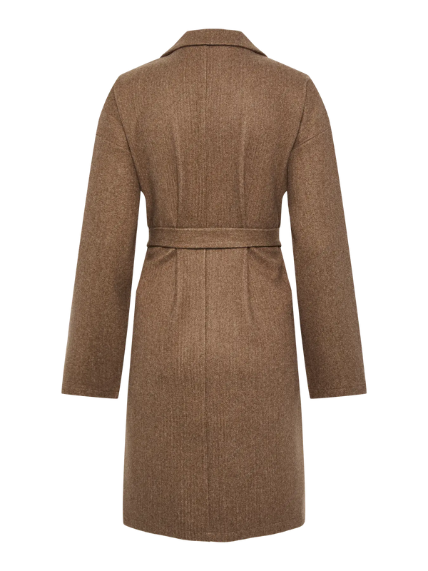 Pieces Jolene Long Sleeve New Light Jacket - Morel Melange