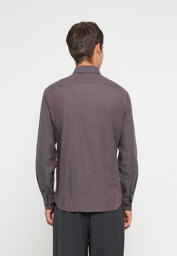 Jack & Jones Parker Melange Long Sleeve Shirt - Winetasting