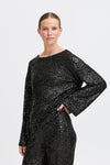 B.Young Solia Long Sleeve Top - Black